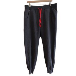 FIGS Technical Zamora Jogger Scrub Pants in Charcoal Gray - Women's Size L